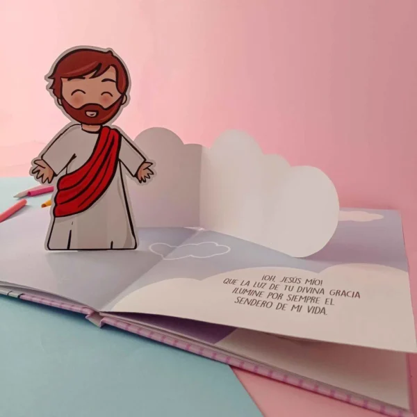 Libro de comunión pop-up: un recuerdo para toda la vida